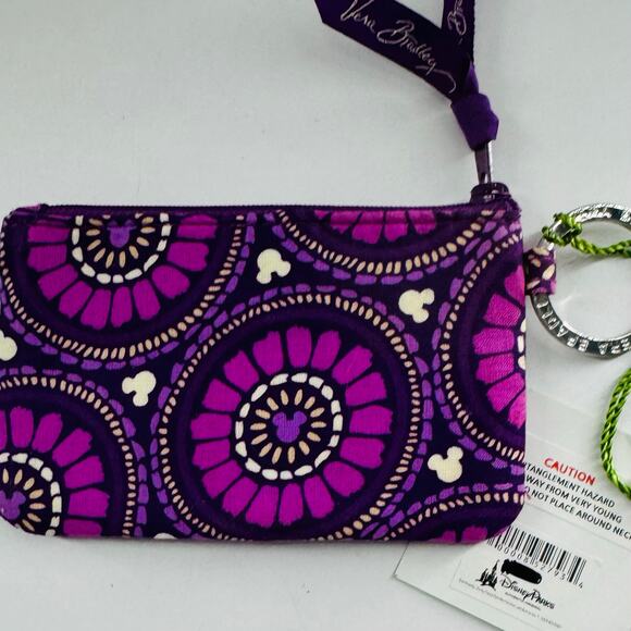 Vera Bradley Plums Up Disney Mickey ID Case Wallet - Picture 4 of 7